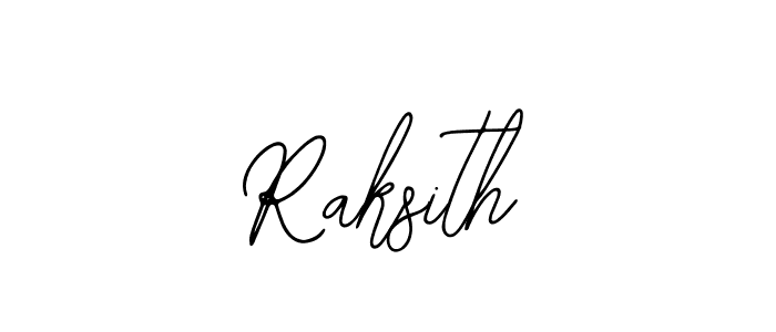 You should practise on your own different ways (Bearetta-2O07w) to write your name (Raksith) in signature. don't let someone else do it for you. Raksith signature style 12 images and pictures png