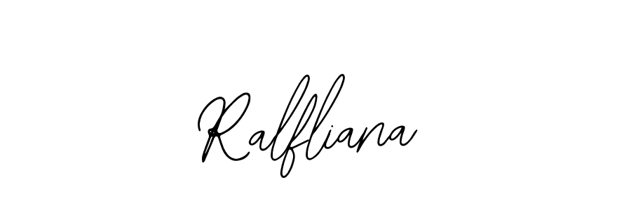 Bearetta-2O07w is a professional signature style that is perfect for those who want to add a touch of class to their signature. It is also a great choice for those who want to make their signature more unique. Get Ralfliana name to fancy signature for free. Ralfliana signature style 12 images and pictures png