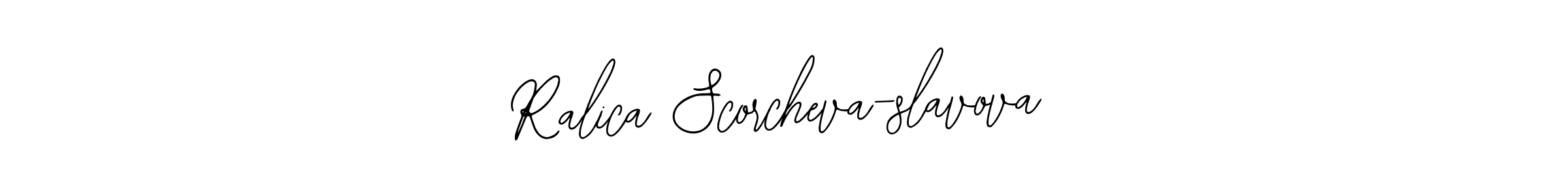 It looks lik you need a new signature style for name Ralica Scorcheva-slavova. Design unique handwritten (Bearetta-2O07w) signature with our free signature maker in just a few clicks. Ralica Scorcheva-slavova signature style 12 images and pictures png