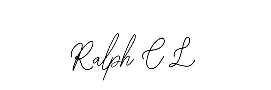 if you are searching for the best signature style for your name Ralph C L. so please give up your signature search. here we have designed multiple signature styles  using Bearetta-2O07w. Ralph C L signature style 12 images and pictures png