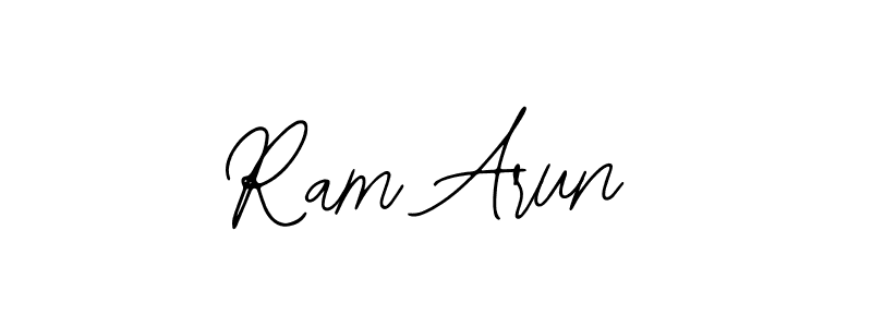 How to make Ram Arun name signature. Use Bearetta-2O07w style for creating short signs online. This is the latest handwritten sign. Ram Arun signature style 12 images and pictures png