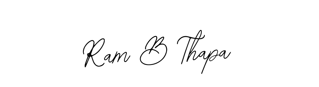 Design your own signature with our free online signature maker. With this signature software, you can create a handwritten (Bearetta-2O07w) signature for name Ram B Thapa. Ram B Thapa signature style 12 images and pictures png