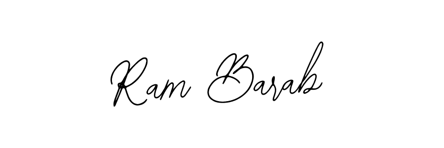 if you are searching for the best signature style for your name Ram Barab. so please give up your signature search. here we have designed multiple signature styles  using Bearetta-2O07w. Ram Barab signature style 12 images and pictures png