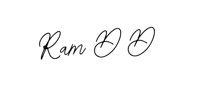 How to make Ram D D name signature. Use Bearetta-2O07w style for creating short signs online. This is the latest handwritten sign. Ram D D signature style 12 images and pictures png