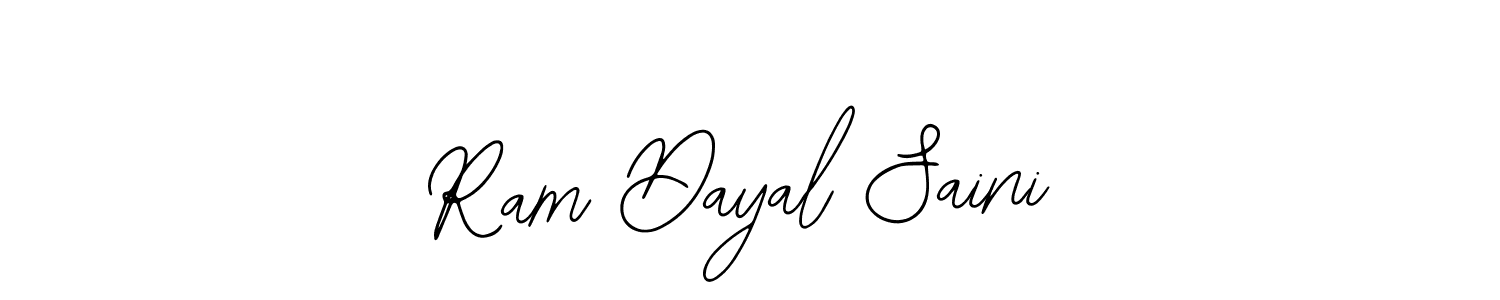 You can use this online signature creator to create a handwritten signature for the name Ram Dayal Saini. This is the best online autograph maker. Ram Dayal Saini signature style 12 images and pictures png