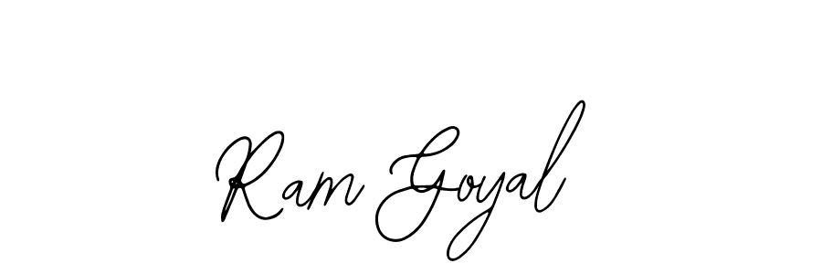 How to make Ram Goyal name signature. Use Bearetta-2O07w style for creating short signs online. This is the latest handwritten sign. Ram Goyal signature style 12 images and pictures png