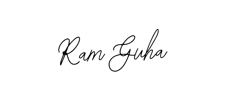 Similarly Bearetta-2O07w is the best handwritten signature design. Signature creator online .You can use it as an online autograph creator for name Ram Guha. Ram Guha signature style 12 images and pictures png
