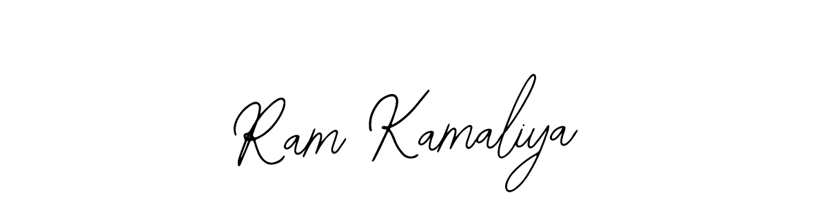 You should practise on your own different ways (Bearetta-2O07w) to write your name (Ram Kamaliya) in signature. don't let someone else do it for you. Ram Kamaliya signature style 12 images and pictures png