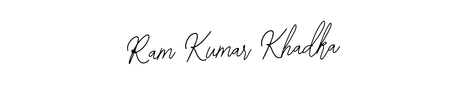 You should practise on your own different ways (Bearetta-2O07w) to write your name (Ram Kumar Khadka) in signature. don't let someone else do it for you. Ram Kumar Khadka signature style 12 images and pictures png