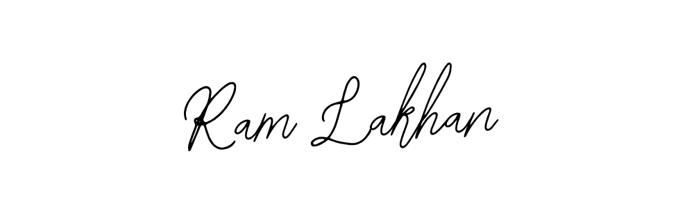 How to make Ram Lakhan name signature. Use Bearetta-2O07w style for creating short signs online. This is the latest handwritten sign. Ram Lakhan signature style 12 images and pictures png