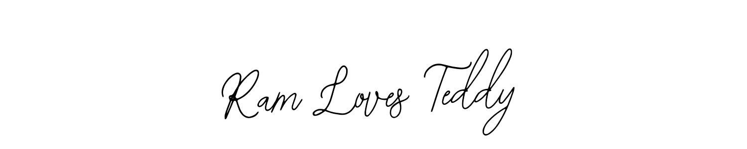 if you are searching for the best signature style for your name Ram Loves Teddy. so please give up your signature search. here we have designed multiple signature styles  using Bearetta-2O07w. Ram Loves Teddy signature style 12 images and pictures png