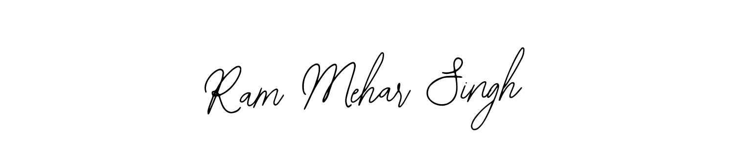 Similarly Bearetta-2O07w is the best handwritten signature design. Signature creator online .You can use it as an online autograph creator for name Ram Mehar Singh. Ram Mehar Singh signature style 12 images and pictures png