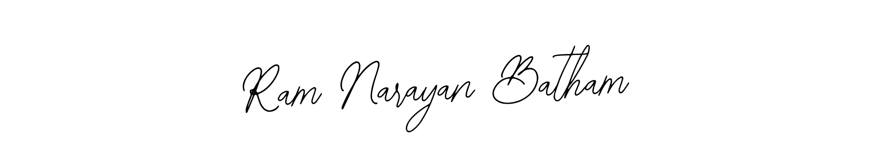 It looks lik you need a new signature style for name Ram Narayan Batham. Design unique handwritten (Bearetta-2O07w) signature with our free signature maker in just a few clicks. Ram Narayan Batham signature style 12 images and pictures png