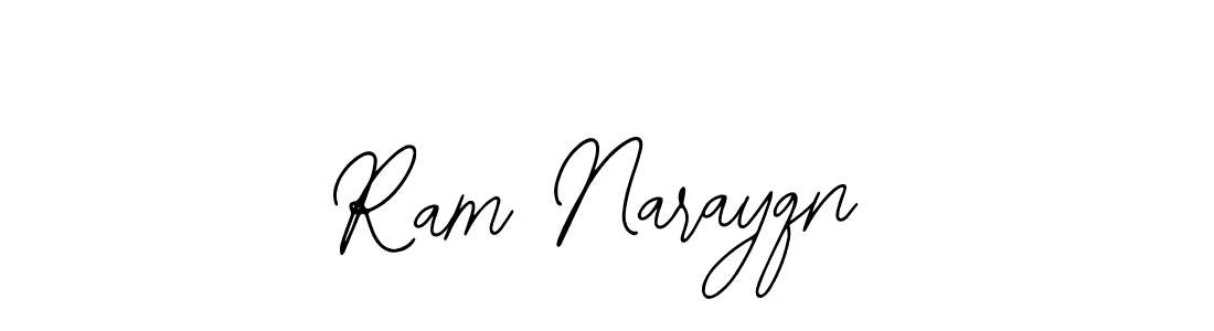 Use a signature maker to create a handwritten signature online. With this signature software, you can design (Bearetta-2O07w) your own signature for name Ram Narayqn. Ram Narayqn signature style 12 images and pictures png