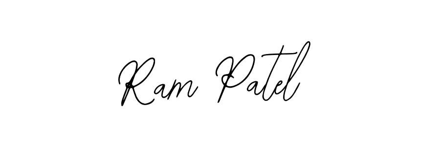 You should practise on your own different ways (Bearetta-2O07w) to write your name (Ram Patel) in signature. don't let someone else do it for you. Ram Patel signature style 12 images and pictures png