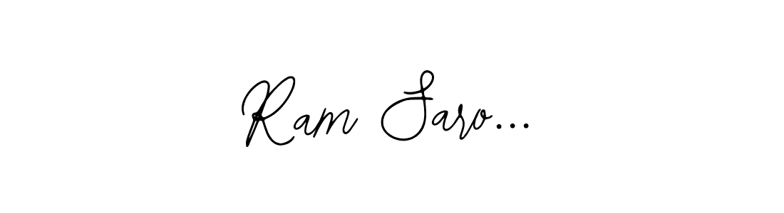 You should practise on your own different ways (Bearetta-2O07w) to write your name (Ram Saro...) in signature. don't let someone else do it for you. Ram Saro... signature style 12 images and pictures png