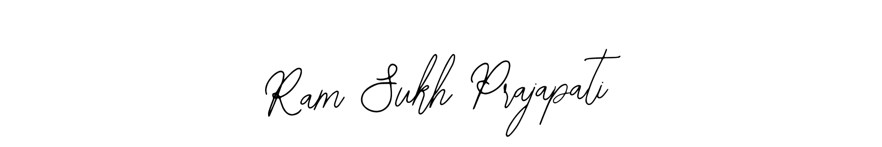 Also You can easily find your signature by using the search form. We will create Ram Sukh Prajapati name handwritten signature images for you free of cost using Bearetta-2O07w sign style. Ram Sukh Prajapati signature style 12 images and pictures png