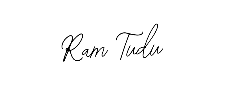 You should practise on your own different ways (Bearetta-2O07w) to write your name (Ram Tudu) in signature. don't let someone else do it for you. Ram Tudu signature style 12 images and pictures png