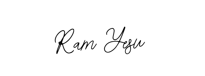 You should practise on your own different ways (Bearetta-2O07w) to write your name (Ram Yesu) in signature. don't let someone else do it for you. Ram Yesu signature style 12 images and pictures png