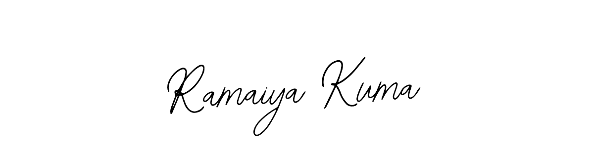 Also You can easily find your signature by using the search form. We will create Ramaiya Kuma name handwritten signature images for you free of cost using Bearetta-2O07w sign style. Ramaiya Kuma signature style 12 images and pictures png