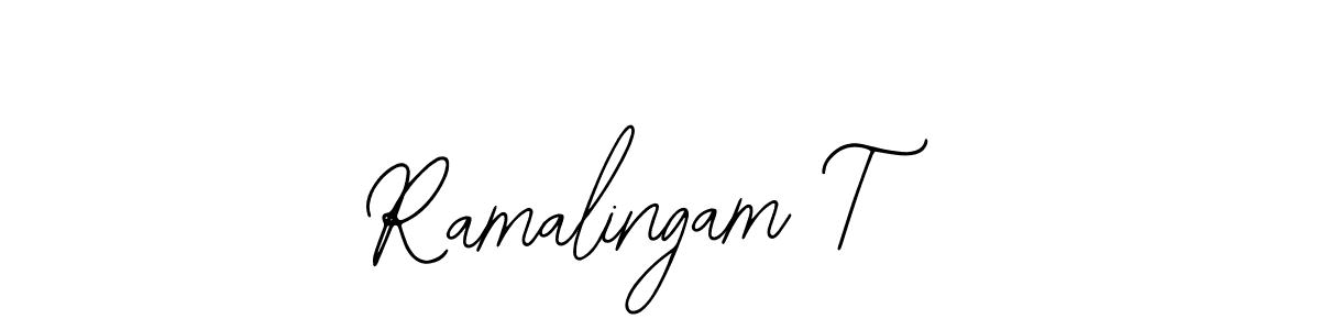 The best way (Bearetta-2O07w) to make a short signature is to pick only two or three words in your name. The name Ramalingam T include a total of six letters. For converting this name. Ramalingam T signature style 12 images and pictures png