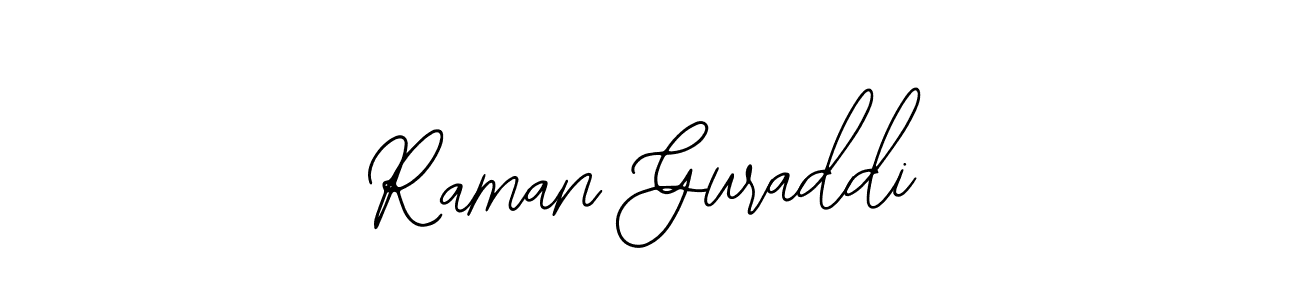 if you are searching for the best signature style for your name Raman Guraddi. so please give up your signature search. here we have designed multiple signature styles  using Bearetta-2O07w. Raman Guraddi signature style 12 images and pictures png