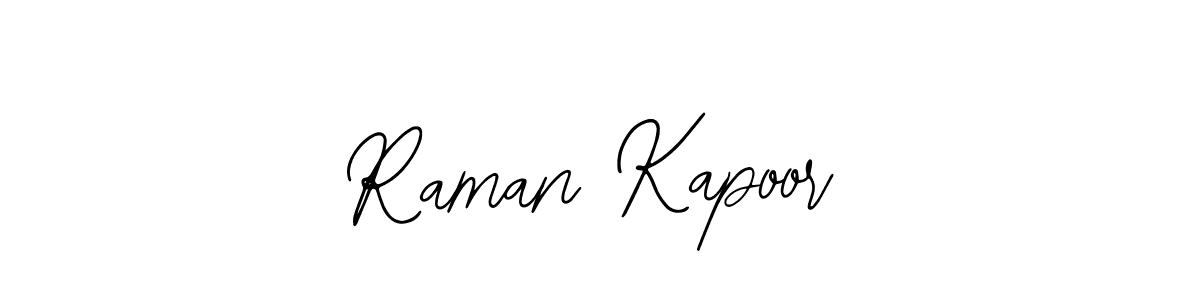 How to make Raman Kapoor name signature. Use Bearetta-2O07w style for creating short signs online. This is the latest handwritten sign. Raman Kapoor signature style 12 images and pictures png