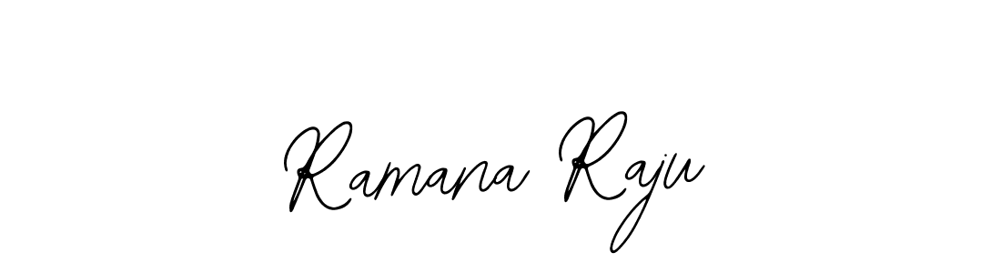 The best way (Bearetta-2O07w) to make a short signature is to pick only two or three words in your name. The name Ramana Raju include a total of six letters. For converting this name. Ramana Raju signature style 12 images and pictures png