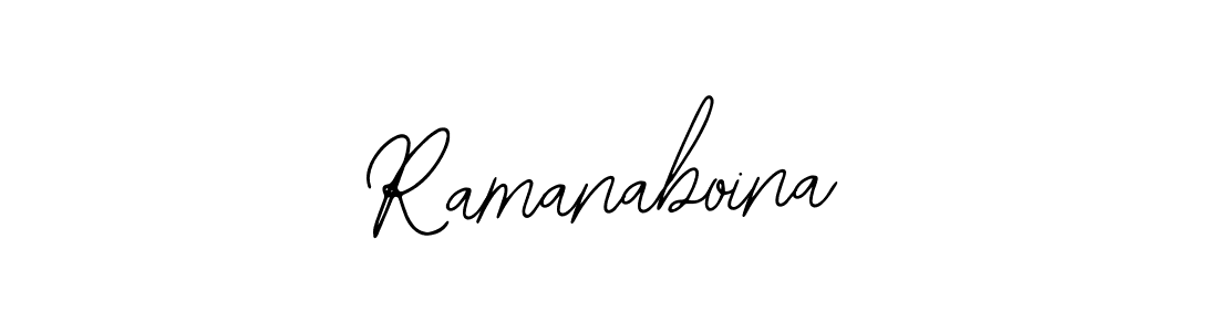 Make a beautiful signature design for name Ramanaboina. With this signature (Bearetta-2O07w) style, you can create a handwritten signature for free. Ramanaboina signature style 12 images and pictures png