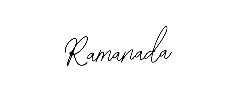 You should practise on your own different ways (Bearetta-2O07w) to write your name (Ramanada) in signature. don't let someone else do it for you. Ramanada signature style 12 images and pictures png