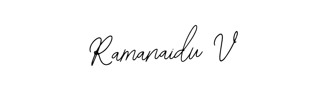 You should practise on your own different ways (Bearetta-2O07w) to write your name (Ramanaidu V) in signature. don't let someone else do it for you. Ramanaidu V signature style 12 images and pictures png