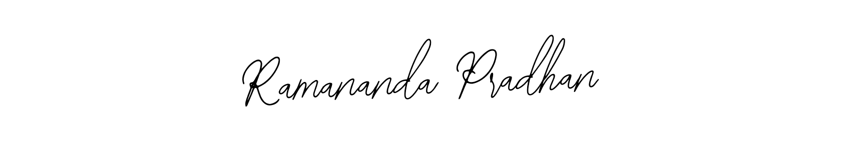 Use a signature maker to create a handwritten signature online. With this signature software, you can design (Bearetta-2O07w) your own signature for name Ramananda Pradhan. Ramananda Pradhan signature style 12 images and pictures png