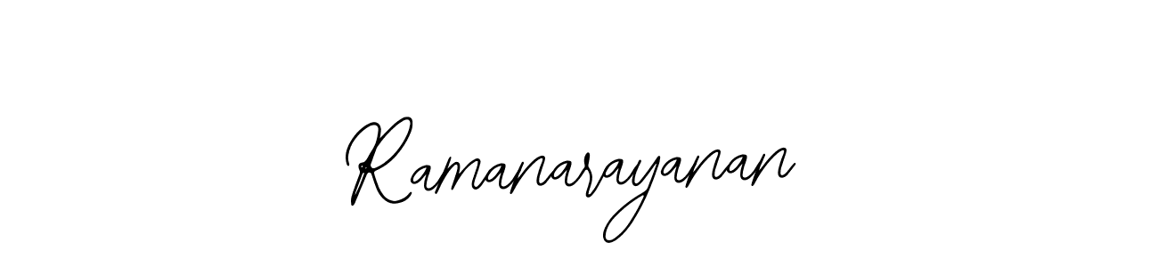 Design your own signature with our free online signature maker. With this signature software, you can create a handwritten (Bearetta-2O07w) signature for name Ramanarayanan. Ramanarayanan signature style 12 images and pictures png
