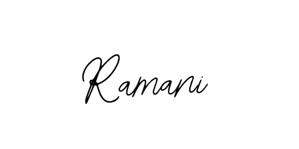 Use a signature maker to create a handwritten signature online. With this signature software, you can design (Bearetta-2O07w) your own signature for name Ramani. Ramani signature style 12 images and pictures png