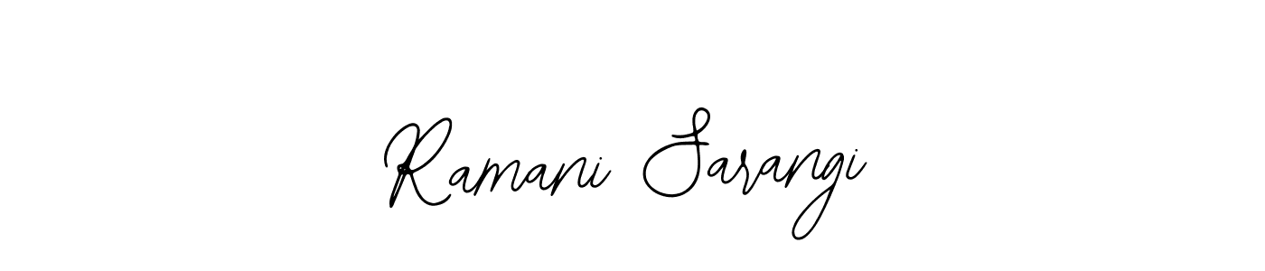 Use a signature maker to create a handwritten signature online. With this signature software, you can design (Bearetta-2O07w) your own signature for name Ramani Sarangi. Ramani Sarangi signature style 12 images and pictures png
