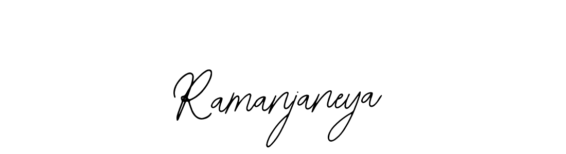 How to make Ramanjaneya name signature. Use Bearetta-2O07w style for creating short signs online. This is the latest handwritten sign. Ramanjaneya signature style 12 images and pictures png