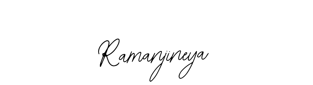 You should practise on your own different ways (Bearetta-2O07w) to write your name (Ramanjineya) in signature. don't let someone else do it for you. Ramanjineya signature style 12 images and pictures png