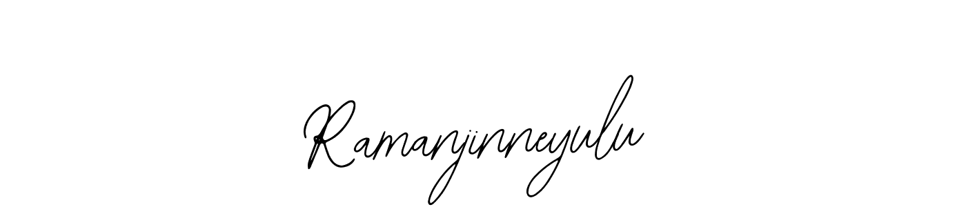 The best way (Bearetta-2O07w) to make a short signature is to pick only two or three words in your name. The name Ramanjinneyulu include a total of six letters. For converting this name. Ramanjinneyulu signature style 12 images and pictures png