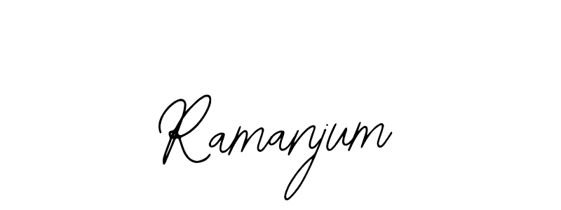 Ramanjum stylish signature style. Best Handwritten Sign (Bearetta-2O07w) for my name. Handwritten Signature Collection Ideas for my name Ramanjum. Ramanjum signature style 12 images and pictures png