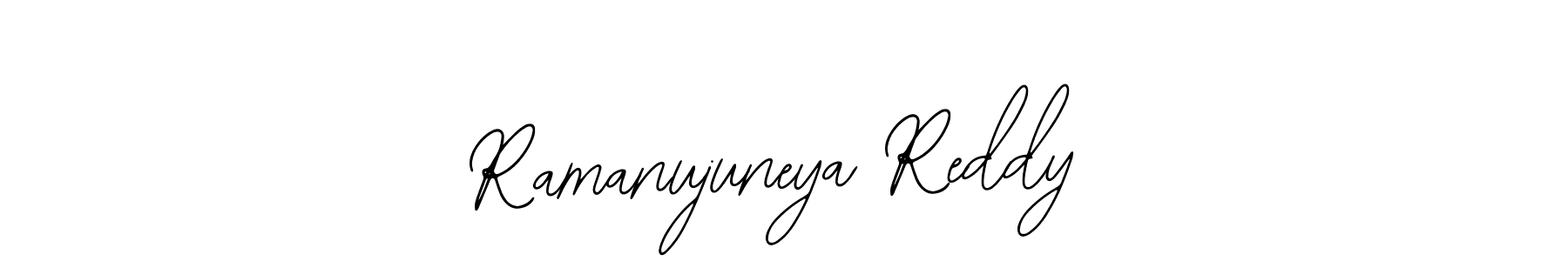 Bearetta-2O07w is a professional signature style that is perfect for those who want to add a touch of class to their signature. It is also a great choice for those who want to make their signature more unique. Get Ramanujuneya Reddy name to fancy signature for free. Ramanujuneya Reddy signature style 12 images and pictures png