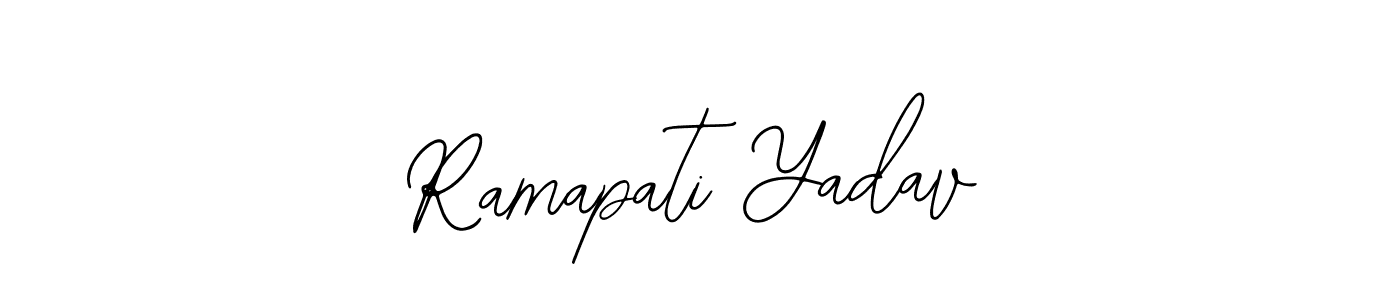 if you are searching for the best signature style for your name Ramapati Yadav. so please give up your signature search. here we have designed multiple signature styles  using Bearetta-2O07w. Ramapati Yadav signature style 12 images and pictures png