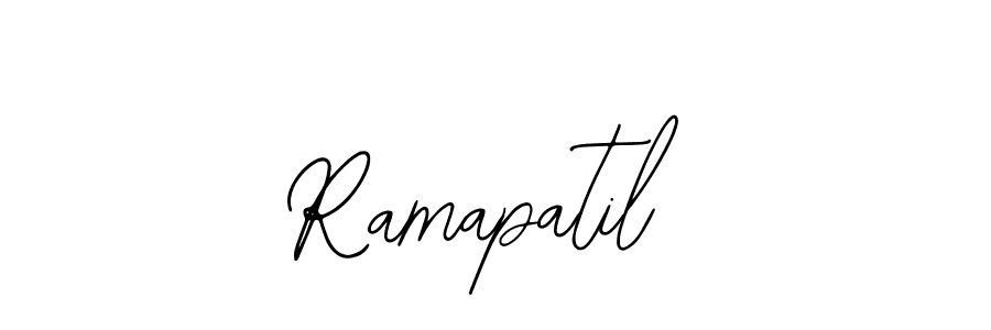 Use a signature maker to create a handwritten signature online. With this signature software, you can design (Bearetta-2O07w) your own signature for name Ramapatil. Ramapatil signature style 12 images and pictures png