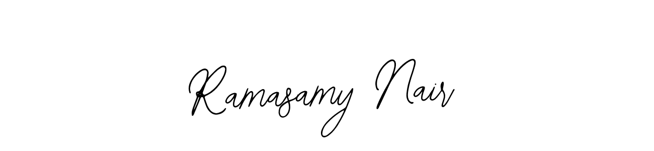 The best way (Bearetta-2O07w) to make a short signature is to pick only two or three words in your name. The name Ramasamy Nair include a total of six letters. For converting this name. Ramasamy Nair signature style 12 images and pictures png