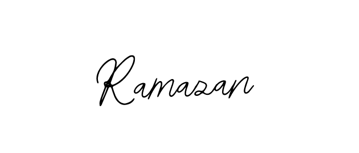 You should practise on your own different ways (Bearetta-2O07w) to write your name (Ramazan) in signature. don't let someone else do it for you. Ramazan signature style 12 images and pictures png