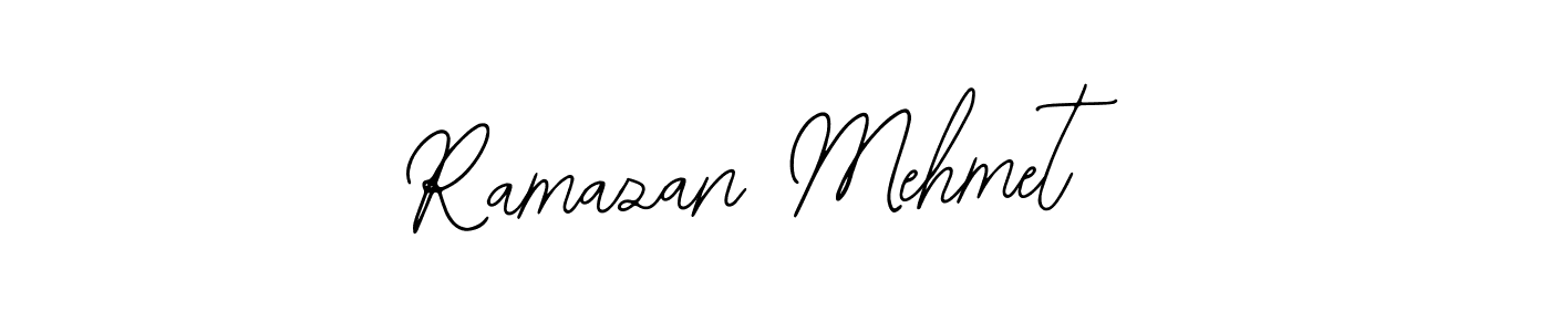 Use a signature maker to create a handwritten signature online. With this signature software, you can design (Bearetta-2O07w) your own signature for name Ramazan Mehmet. Ramazan Mehmet signature style 12 images and pictures png