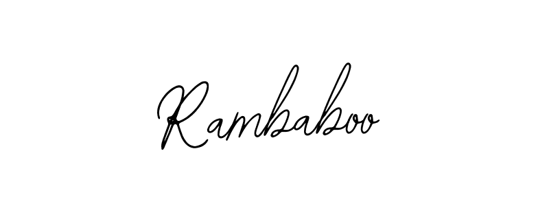 You can use this online signature creator to create a handwritten signature for the name Rambaboo. This is the best online autograph maker. Rambaboo signature style 12 images and pictures png