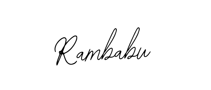 How to make Rambabu signature? Bearetta-2O07w is a professional autograph style. Create handwritten signature for Rambabu name. Rambabu signature style 12 images and pictures png