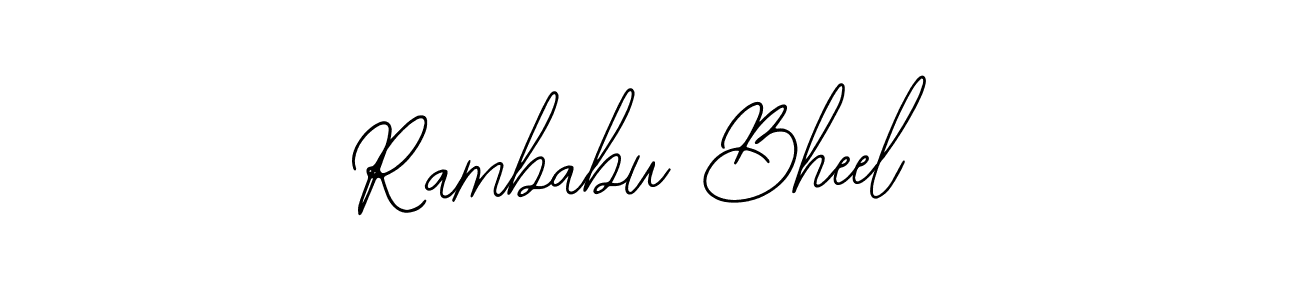 You can use this online signature creator to create a handwritten signature for the name Rambabu Bheel. This is the best online autograph maker. Rambabu Bheel signature style 12 images and pictures png