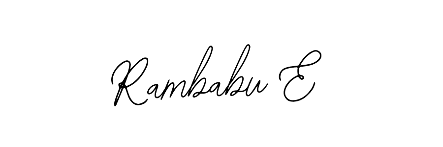 Here are the top 10 professional signature styles for the name Rambabu E. These are the best autograph styles you can use for your name. Rambabu E signature style 12 images and pictures png