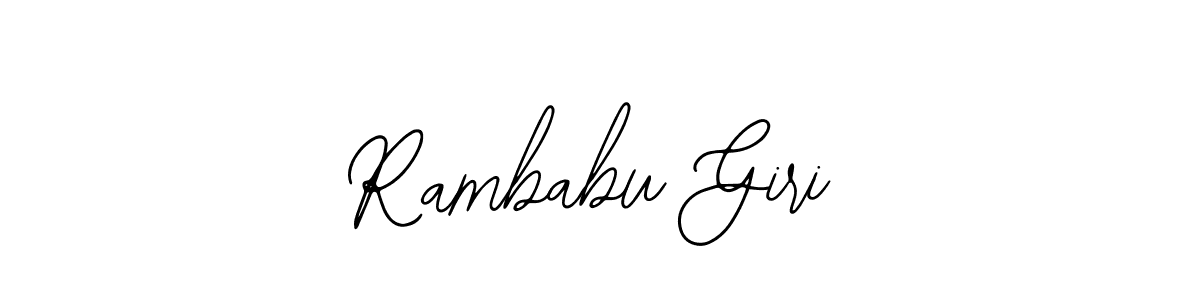 Design your own signature with our free online signature maker. With this signature software, you can create a handwritten (Bearetta-2O07w) signature for name Rambabu Giri. Rambabu Giri signature style 12 images and pictures png